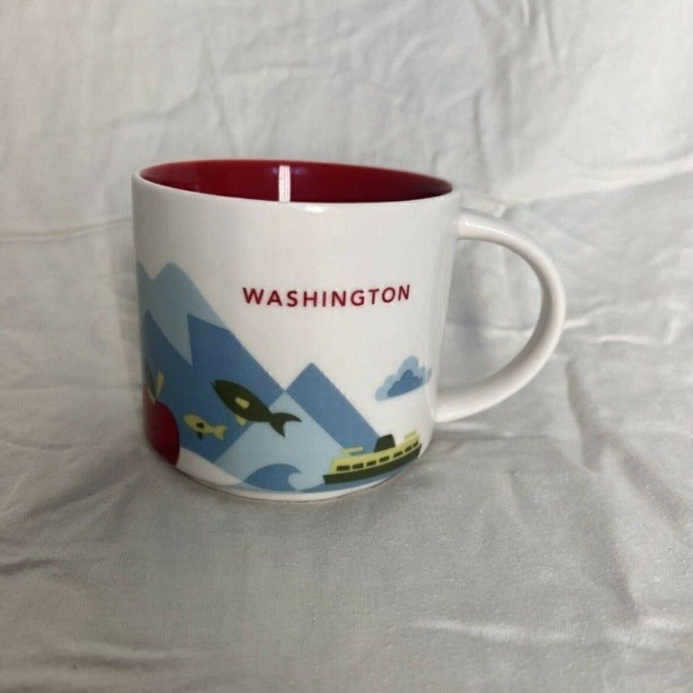 Starbucks Mug Washington You Are Here Collection 14 oz Coffee 2017